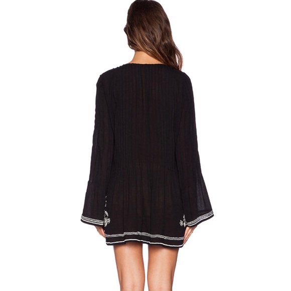 Revolve Tularosa Audrey Embroidery Dress in Black - Picture 5 of 6